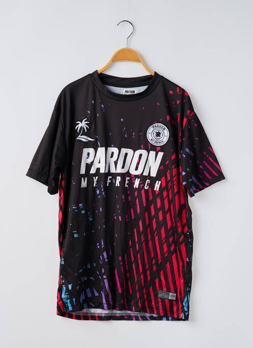 T-shirt noir PARDON MY FRENCH pour homme