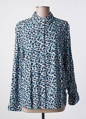 Chemisier imprimé fantaisie manches longues bleu CECIL femme