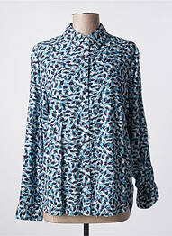 Chemisier imprimé fantaisie manches longues bleu CECIL femme