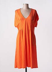 Robe mi-longue orange SCORZZO pour femme seconde vue