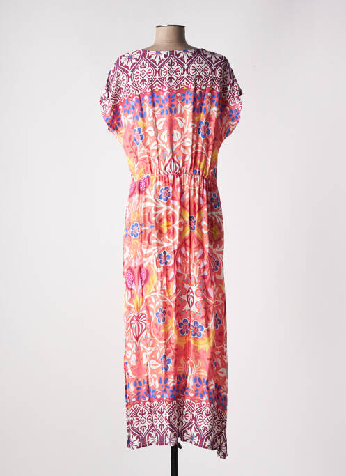 Robe longue orange MSN pour femme