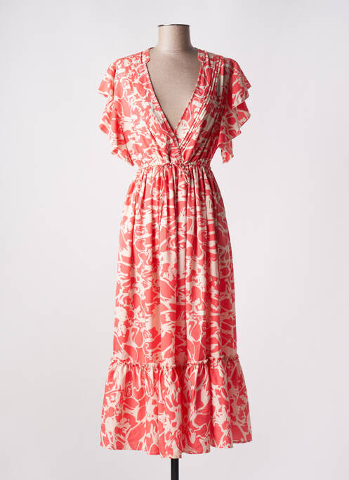Robe longue orange SCORZZO pour femme