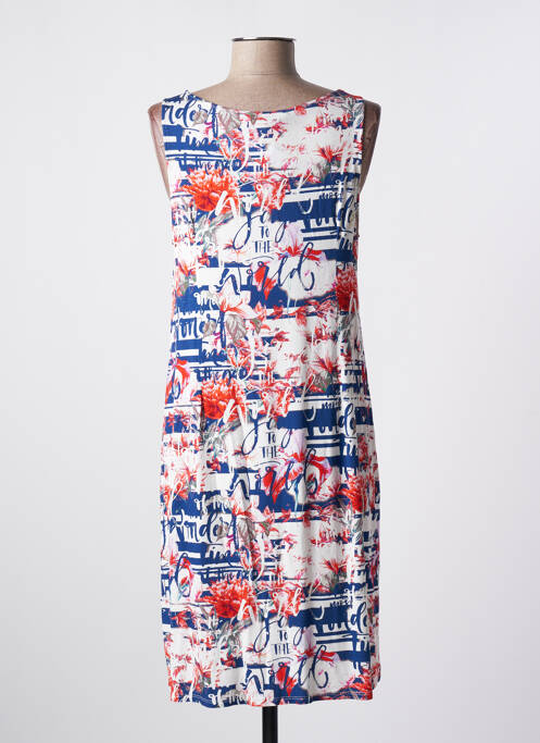 Robe mi-longue bleu BARANDI pour femme