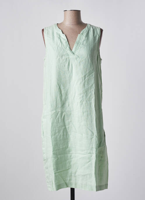 Robe mi-longue vert CECIL pour femme