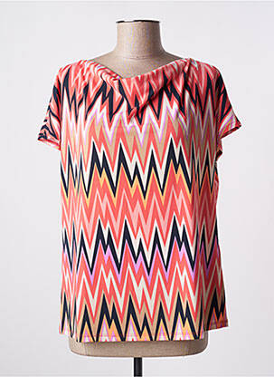 Top stretch manches courtes rose BETTY BARCLAY femme