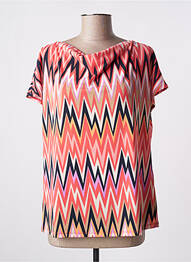 Top stretch manches courtes rose BETTY BARCLAY femme