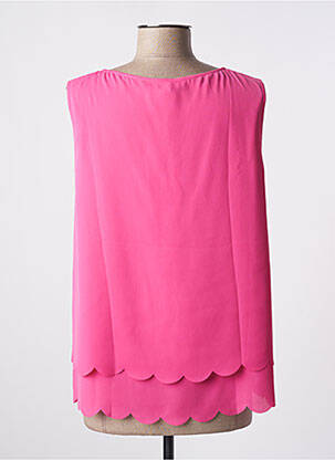 Top tissage crêpe sans manche rose BETTY BARCLAY femme