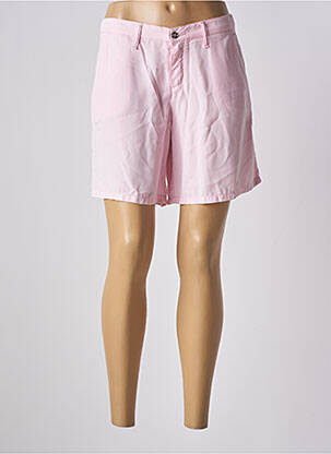Short fermeture zippée sous rabat boutonné taille normale rose LCDN femme