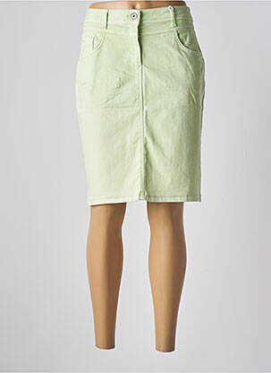 Jupe mi-longue stretch vert CECIL femme