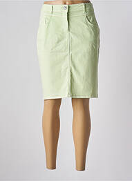 Jupe mi-longue taille haute vert CECIL femme