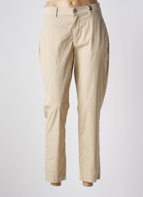 Pantalon 7/8 stretch taille normale beige fonce ANGELS femme