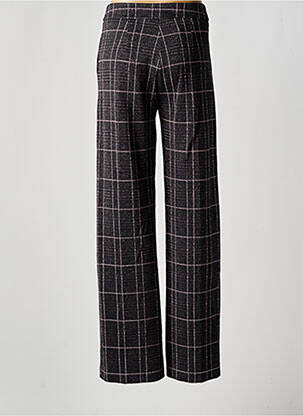 Pantalon droit fermeture zippée sous rabat boutonné noir KOCCA femme
