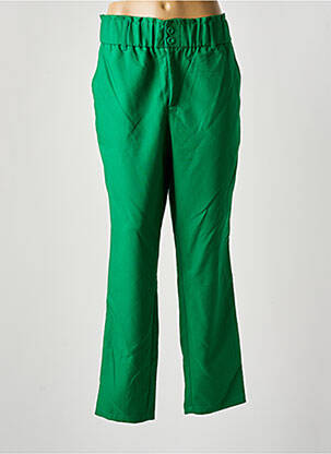 Pantalon droit taille élastique vert STREET ONE femme