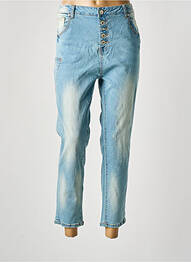 Jeans coupe droite stretch taille normale bleu ASTRID BLACK LABEL femme