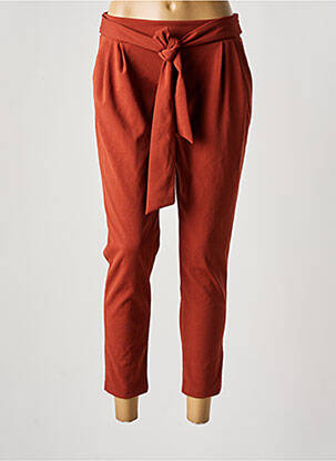 Pantalon 7/8 taille élastique orange HAILYS femme