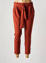 Pantalon 7/8 taille élastique orange HAILYS femme