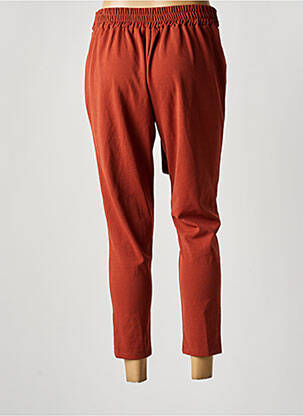 Pantalon 7/8 taille élastique orange HAILYS femme
