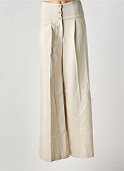 Pantalon flare beige MORGAN pour femme seconde vue