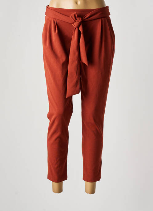 Pantalon 7/8 taille élastique orange HAILYS femme