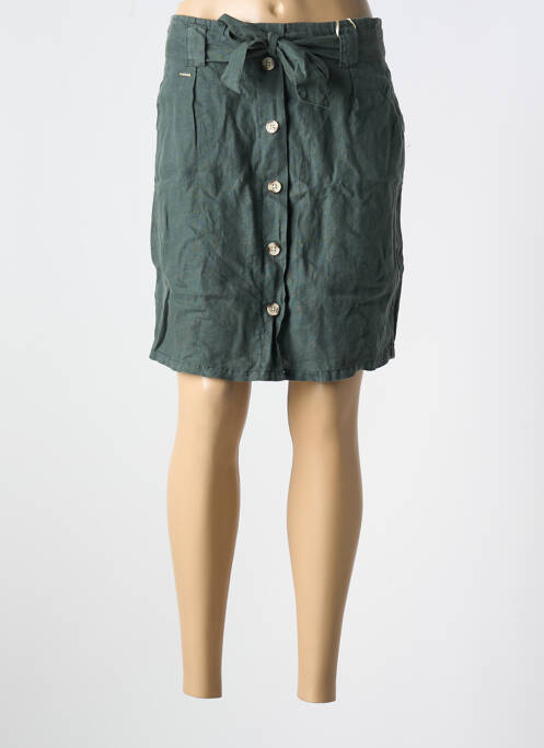 Jupe mi-longue coupe droite vert STREET ONE femme