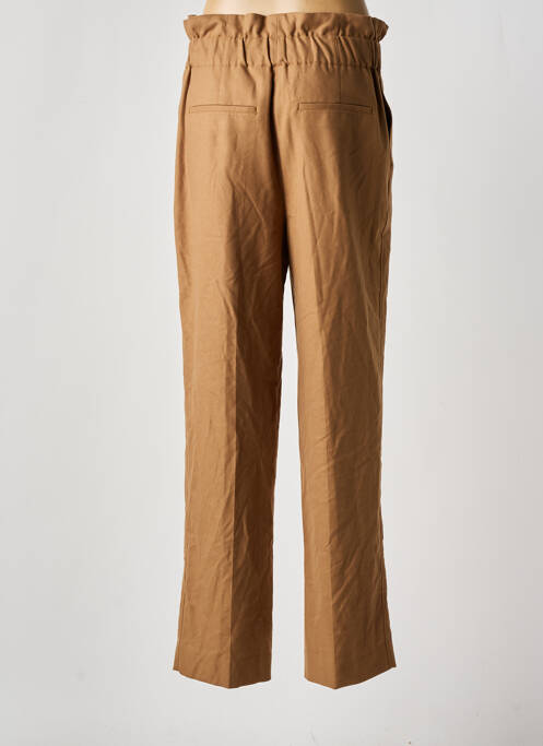Pantalon droit marron DEUX. BY ELINE DE MUNCK pour femme