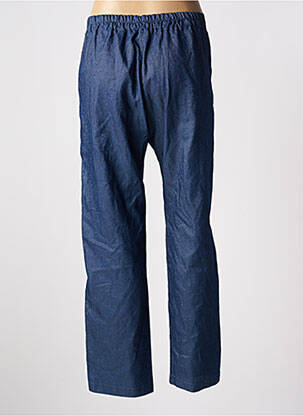 Pantalon droit taille élastique taille normale bleu BELLITA femme