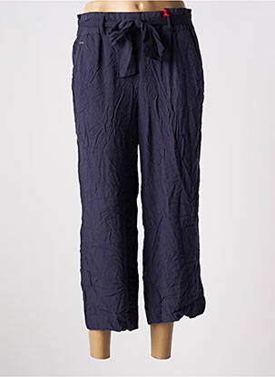 Pantacourt taille haute taille haute bleu STREET ONE femme