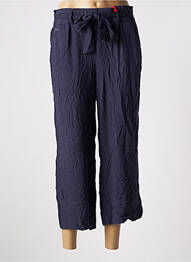 Pantacourt taille haute taille haute bleu STREET ONE femme
