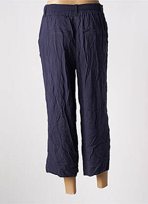 Pantacourt taille haute taille haute bleu STREET ONE femme