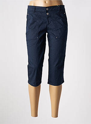Corsaire tissage popeline taille basse bleu STREET ONE femme