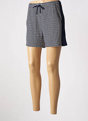 Short taille à pinces taille haute bleu STREET ONE femme