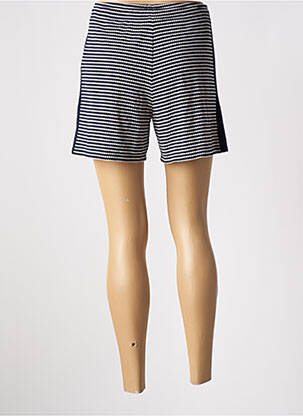Short taille à pinces taille haute bleu STREET ONE femme