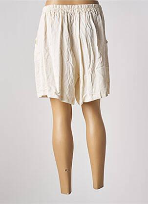 Short taille élastique taille haute beige MEXX femme