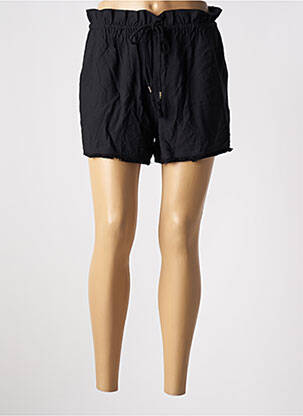 Short taille élastique taille haute noir MANGO femme