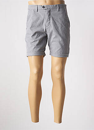 Bermuda taille à pinces taille haute gris JACK & JONES homme