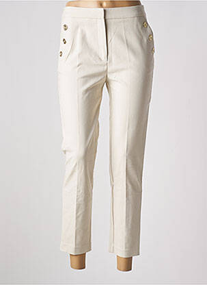 Pantalon 7/8 beige MANGO pour femme