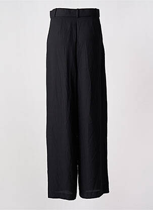 Pantalon droit tissage crêpe taille normale noir MANGO femme