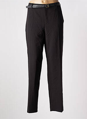 Pantalon droit coupe carotte taille normale noir MANGO femme