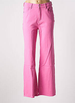 Jeans coupe droite stretch taille normale rose HAILYS femme
