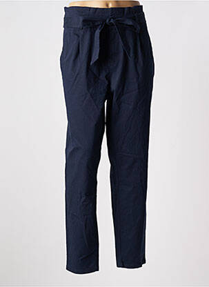 Pantalon chino tissage popeline taille normale bleu VERO MODA femme