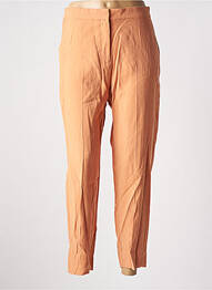 Pantalon chino tissage popeline taille normale orange MANGO femme