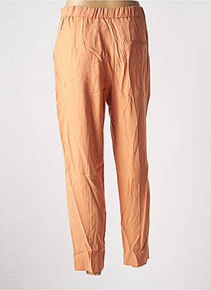 Pantalon chino tissage popeline taille normale orange MANGO femme