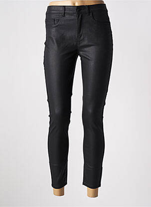 Pantalon slim tissage enduit taille normale noir ONLY femme