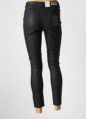 Pantalon slim tissage enduit taille normale noir ONLY femme
