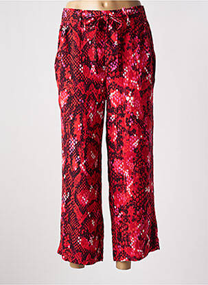 Pantalon large tissage popeline taille normale rouge STREET ONE femme