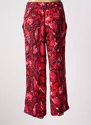 Pantalon large tissage popeline taille normale rouge STREET ONE femme