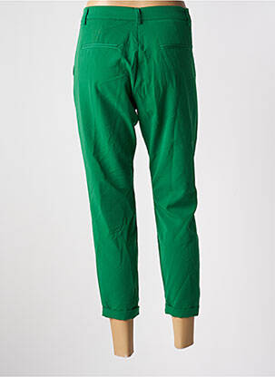 Pantalon chino tissage popeline taille normale vert IMPERIAL femme