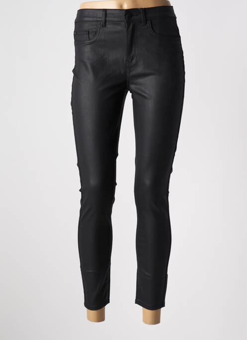 Pantalon slim broderie rivets taille normale noir ONLY femme