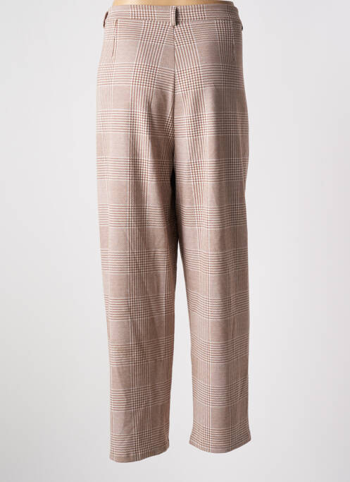Pantalon droit stretch taille normale beige TOM TAILOR femme