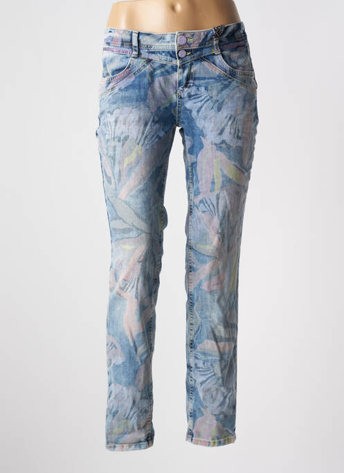 Jeans coupe slim tissage brut taille normale bleu STREET ONE femme